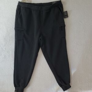 Men's Black Joggers with Cargo Pockets